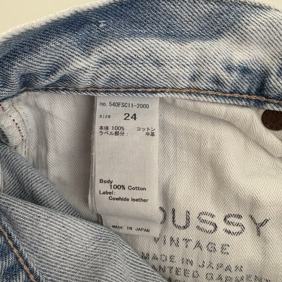 Moussy Lt Wash Slim Straight Crop Jean (Sz 24) 100% Cotton Mid Rise Button Front - Picture 11 of 11